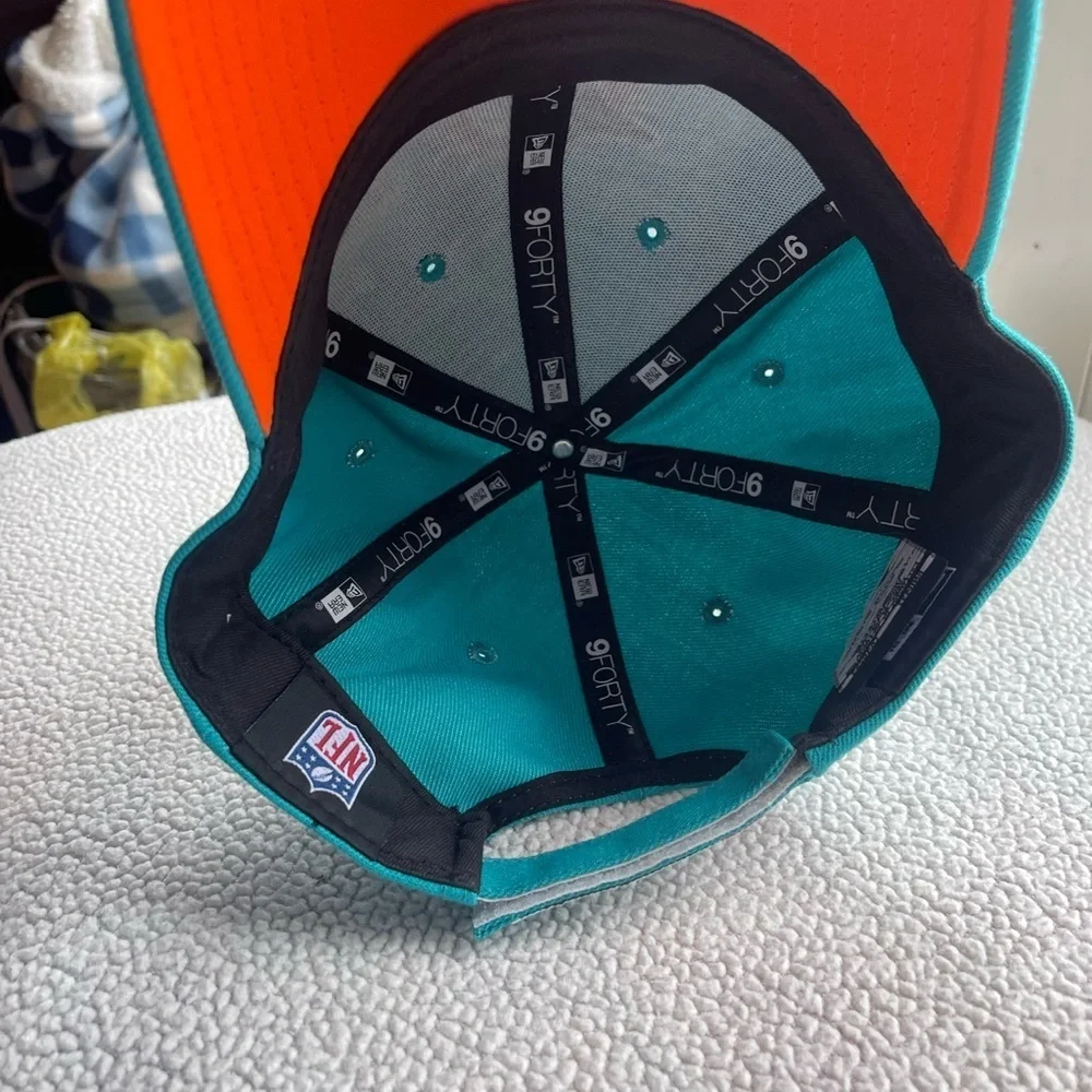 NFL Miami Dolphins teal orange ball cap